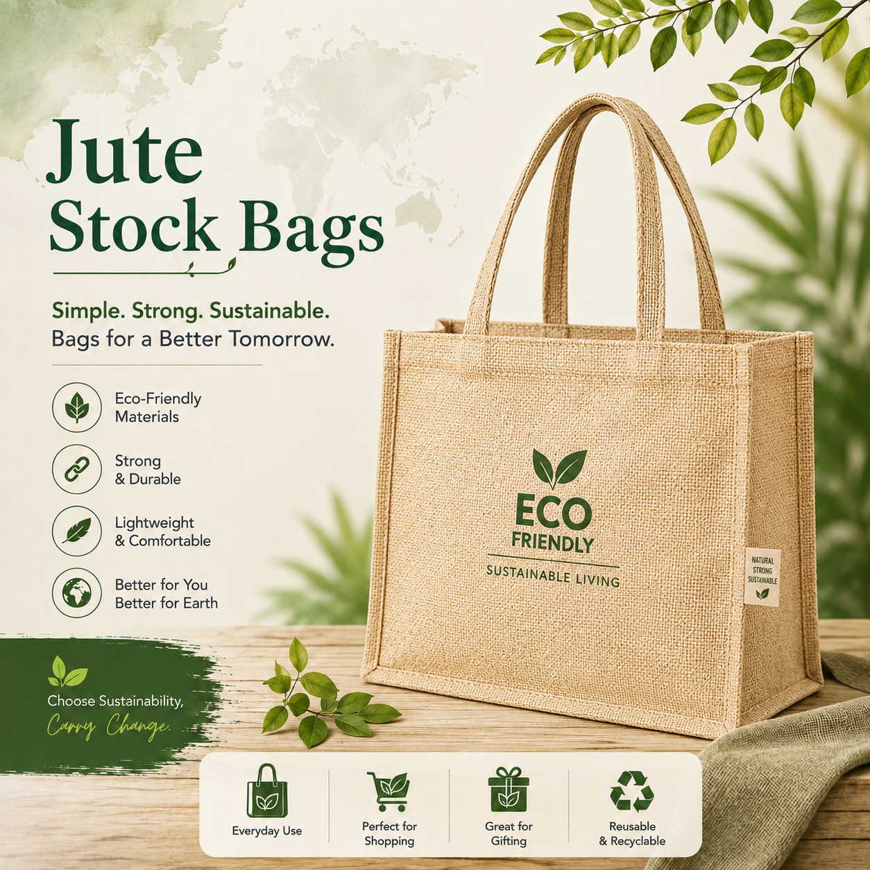 Jute Stock Bags